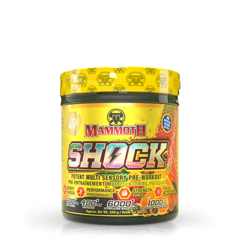 Shock Potent Multi Sensory Pre-Workout - Tropic Fruit Thunder - 40 Servings  | GNC